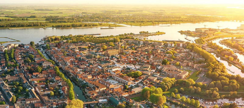 Luchtfoto van de gemeente Gorinchem