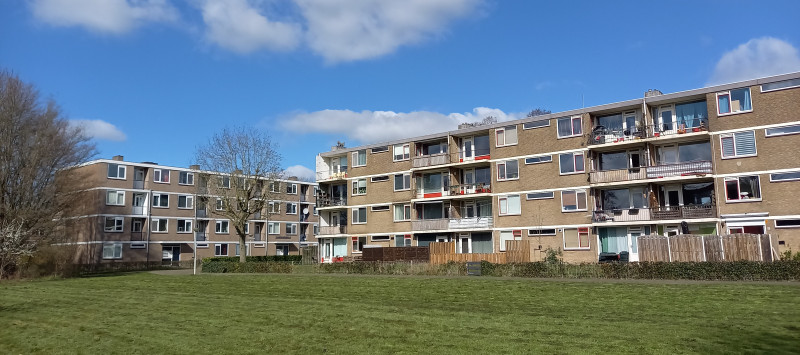 foto van een appartementengebouw in de Gildenwijk