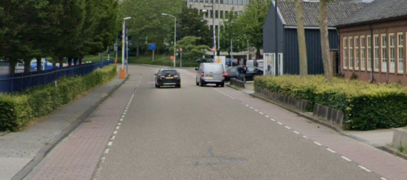 Foto van de locatie van de werkzaamheden in de Schelluinsestraat in Gorinchem