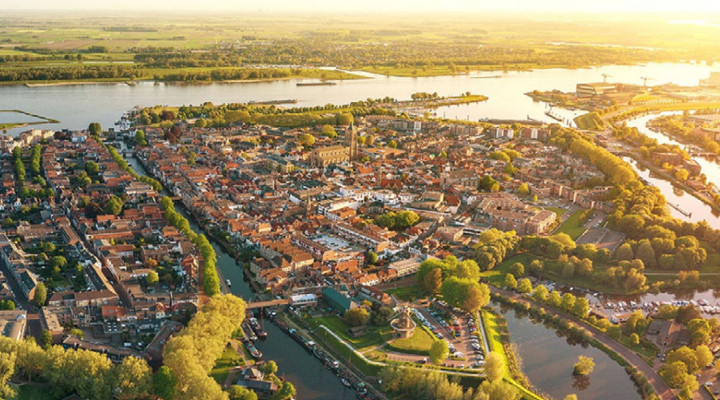 Luchtfoto van de gemeente Gorinchem