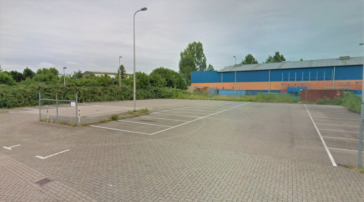 Foto van de locatie van de werkzaamheden in de Bullekeslaan in Gorinchem