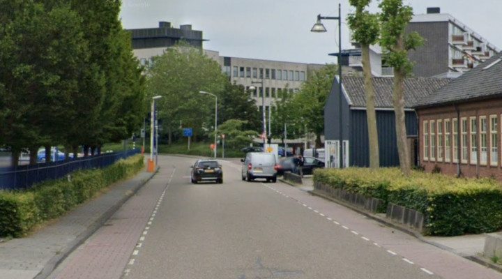 Foto van de locatie van de werkzaamheden in de Schelluinsestraat in Gorinchem