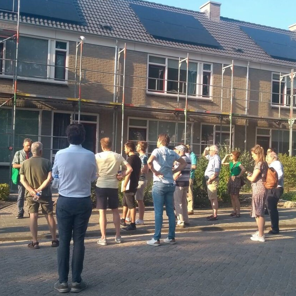 Foto bij de gerenoveerde en aardgasvrije woningen in de Rietdekkerstraat
