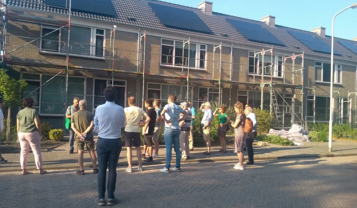 Foto bij de gerenoveerde en aardgasvrije woningen in de Rietdekkerstraat